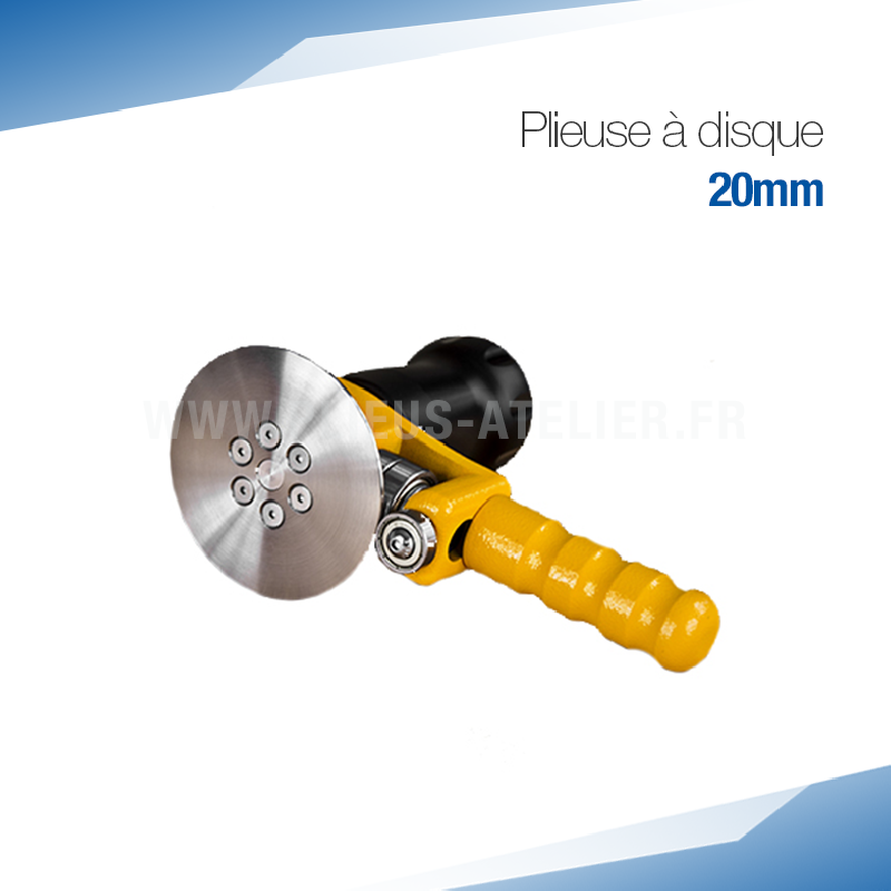 Plieuse simple disque manuelle 20 mm