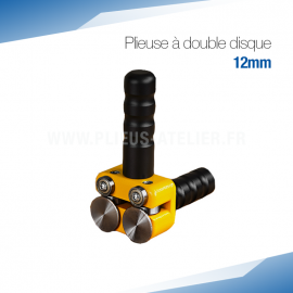 Plieuse double disque manuelle 12 mm