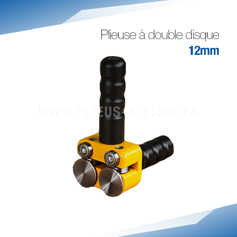 Plieuse double disque manuelle 12 mm