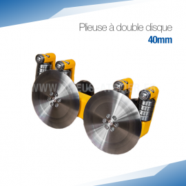 Plieuse double disque manuelle 40 mm