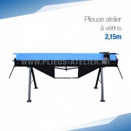 Plieuse manuelle 2,15 m d'atelier ou de chantier à vérin à gaz PROFESSIONNELLE