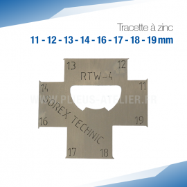 Tracette à zinc RTW-4 - PRO+