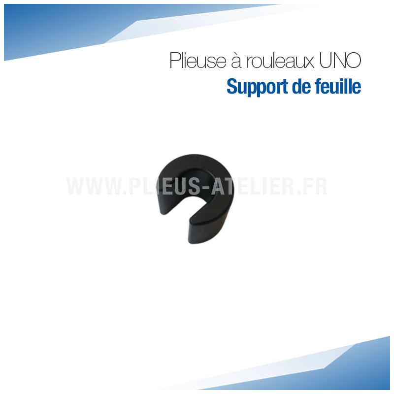 Support de feuille pour plieuse bordeuse à rouleaux