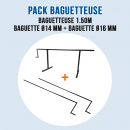 Pack Baguetteuse 150 cm à métal et Zinc - Ourlet de 14 mm et 16 mm