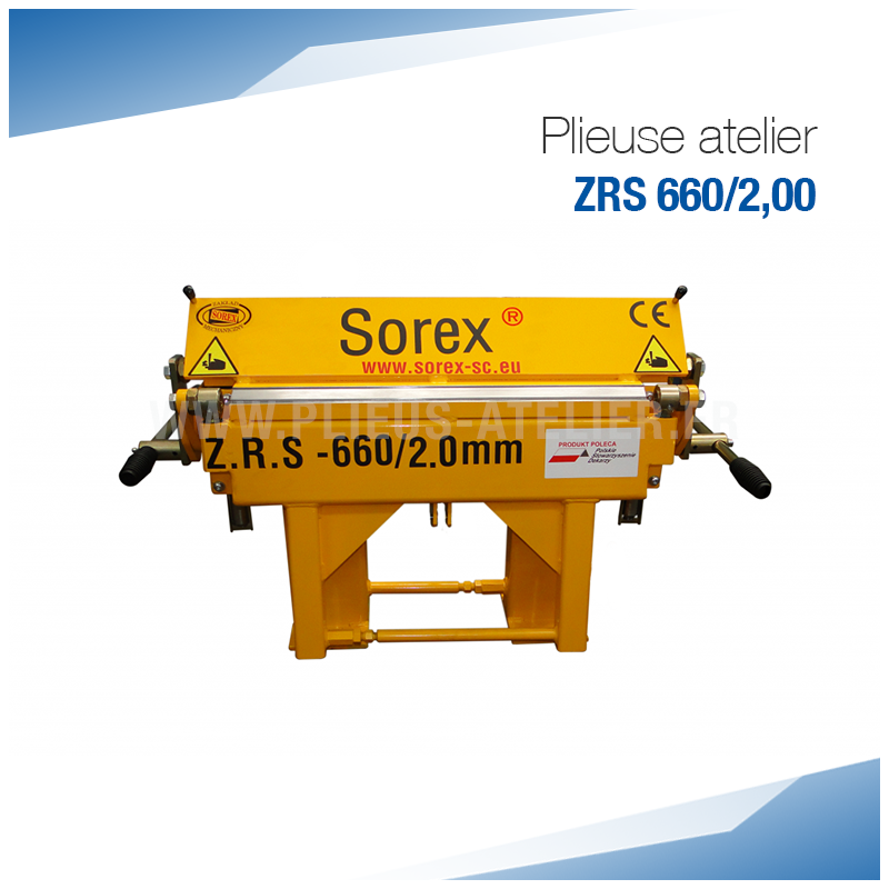 Plieuse d'atelier ou de chantier ZRS 660 / 2,0 mm - SOREX TECHNIC