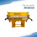 Plieuse d'atelier ou de chantier ZRS 660 / 2,0 mm - SOREX TECHNIC