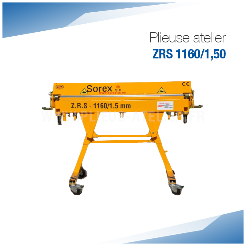 Plieuse d'atelier ou de chantier ZRS 1160 / 1,5 mm - SOREX TECHNIC