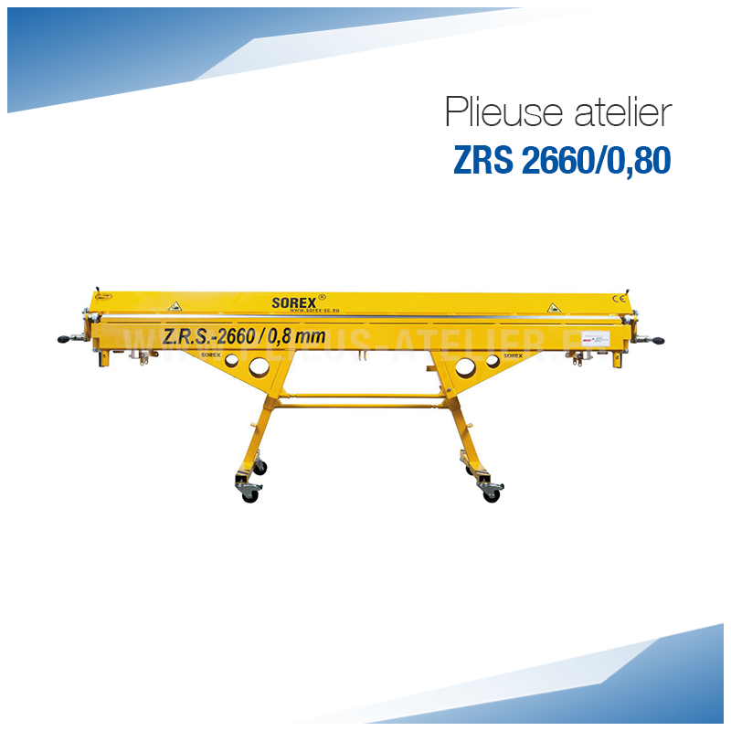 Plieuse d'atelier ou de chantier ZRS 2660 / 1,0 mm - SOREX TECHNIC