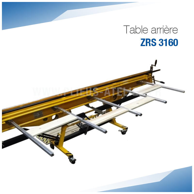 Table arrière 1 m pour plieuse ZRS 3160 - SOREX TECHNIC