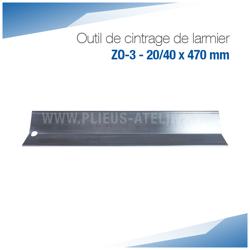 Outil de cintrage de larmier 20/40 x 470 mm - SOREX TECHNIC