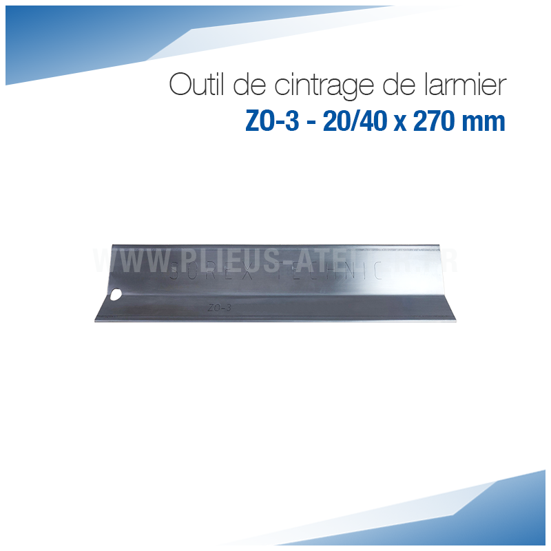 Outil de cintrage de larmier ZO-3 - 20/40 x 270 mm - SOREX TECHNIC