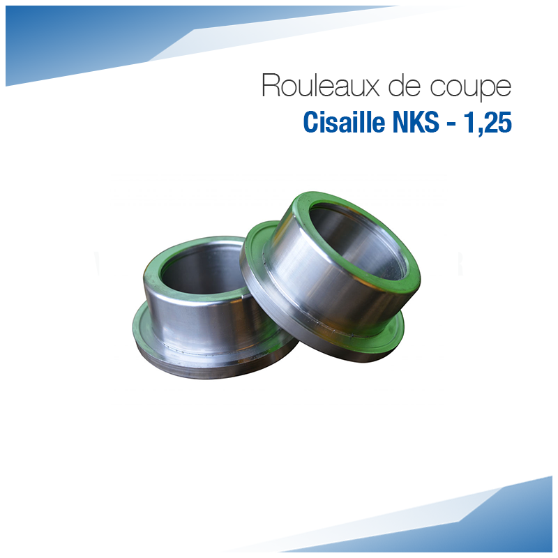 Rouleaux de coupe de rechange pour Cisaille NKS - 1,25