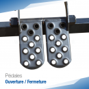 Pédales d'ouverture fermeture au pied pour plieuse ZRS - SOREX TECHNIC