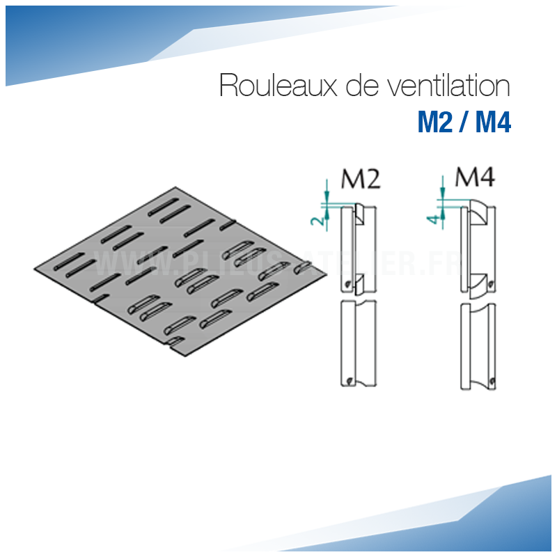 Rouleaux M de ventilation simple pour bordeuse moulureuse - SOREX TECHNIC