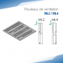 Rouleaux ML de ventilation simple long pour bordeuse moulureuse - SOREX TECHNIC