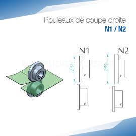 Rouleaux de coupe droite N...