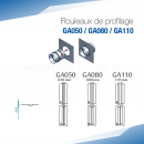 Rouleaux de profilage GA pour bordeuse moulureuse - SOREX TECHNIC