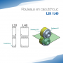 Rouleaux en caoutchouc L pour bordeuse moulureuse - SOREX TECHNIC