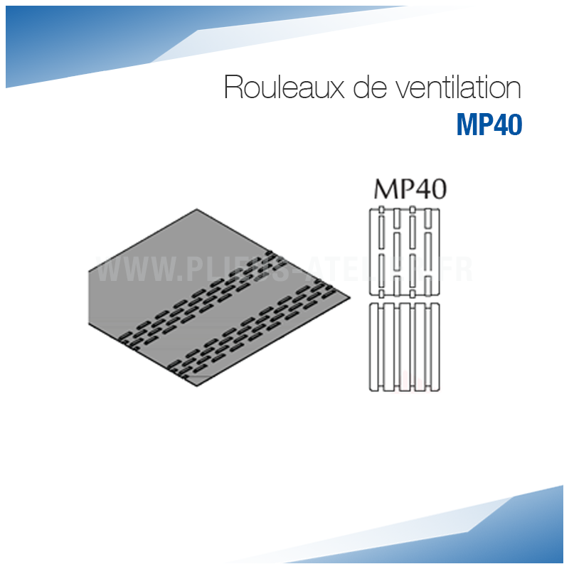 Rouleaux MP40 de ventilation double pour bordeuse moulureuse - SOREX TECHNIC