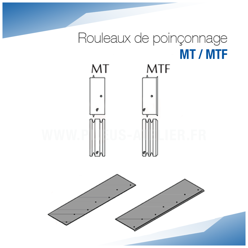 Rouleaux de poinçonnage MT pour bordeuse moulureuse - SOREX TECHNIC