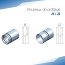 Rouleaux de profilage J pour bordeuse moulureuse - SOREX TECHNIC