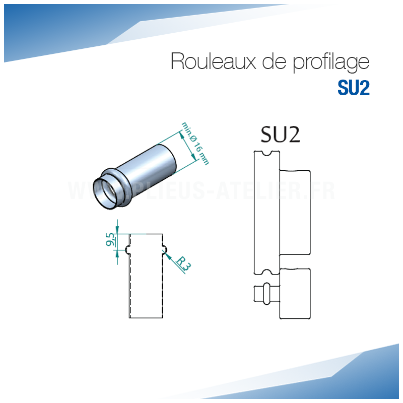 Rouleaux de profilage SU2 pour bordeuse moulureuse - SOREX TECHNIC