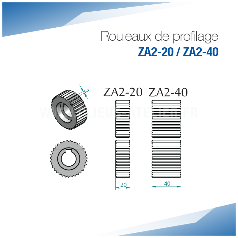 Rouleaux de profilage ZA2 pour bordeuse moulureuse - SOREX TECHNIC