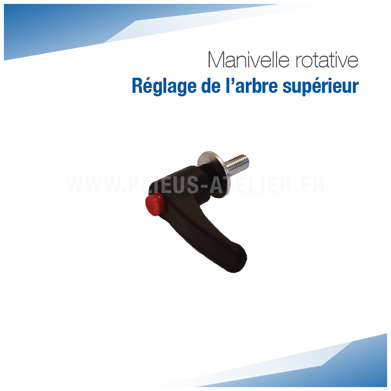 Manivelle rotative de rechange pour bordeuse moulureuse