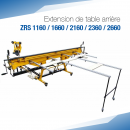 Extension de table arrière pour plieuse ZRS 1160 / 1660 / 2160 / 2360 / 2660