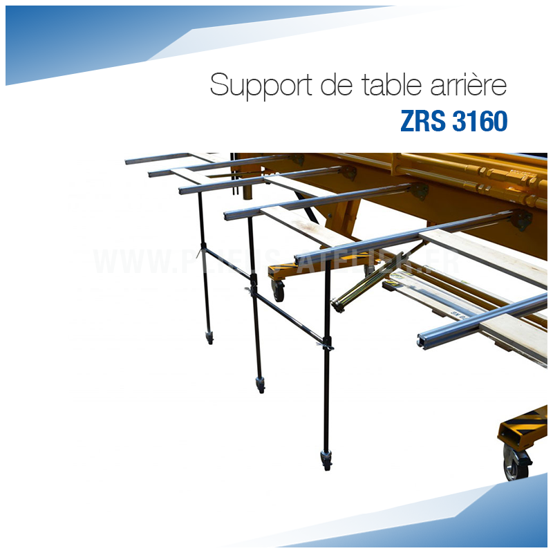 Support de table arrière pour plieuse ZRS 3160