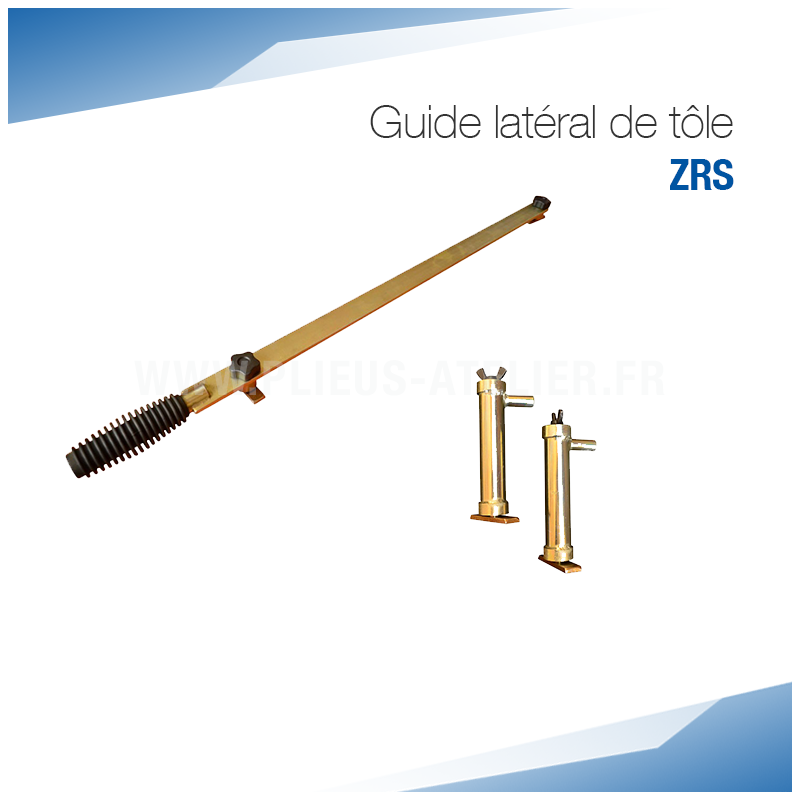 Guide latéral de tôle pour plieuse ZRS