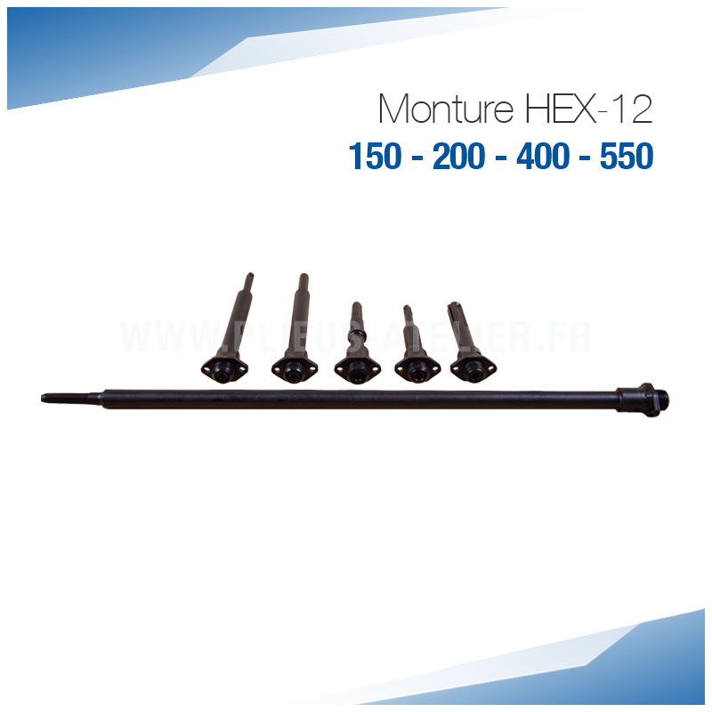 Monture hexagonale 12 mm pour évaseur de tuyaux -  SOREX TECHNIC