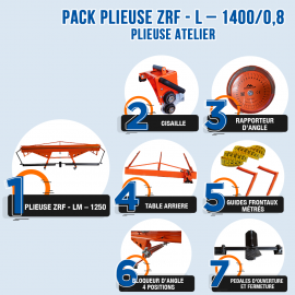 Pack plieuse manuelle ZRF-L-1400 de la marque DACHDECKER