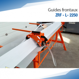 Guide frontaux Plieuse zinc manuelle ZRF-L-2250