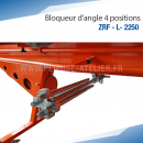 Bloqueur d'angle 4 positions Plieuse zinc manuelle ZRF-L-2250